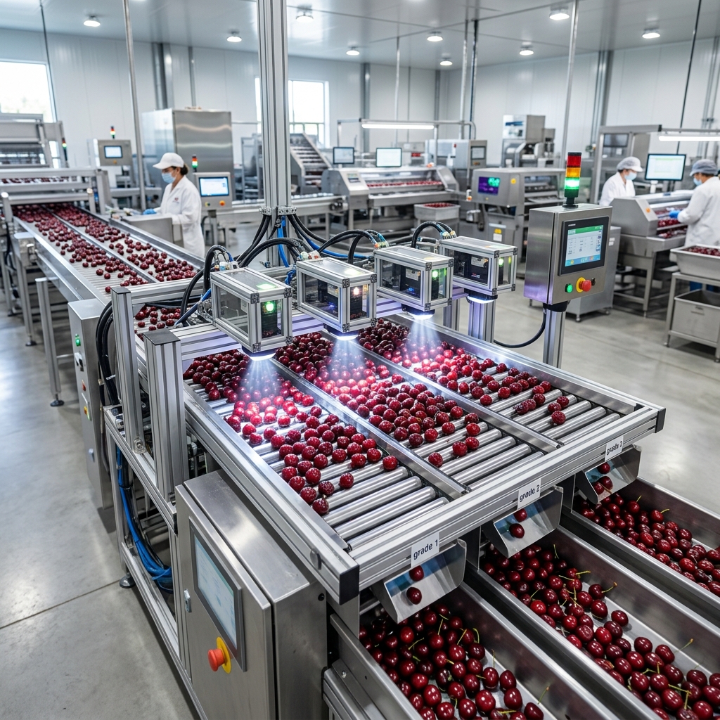 Packing automatizado de cerezas